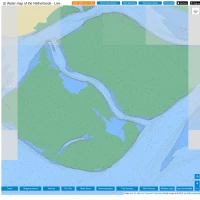 Waterkaart Nederland - Bruggen, sluizen, routes, marifoonkanalen, markeringen, veilig varen